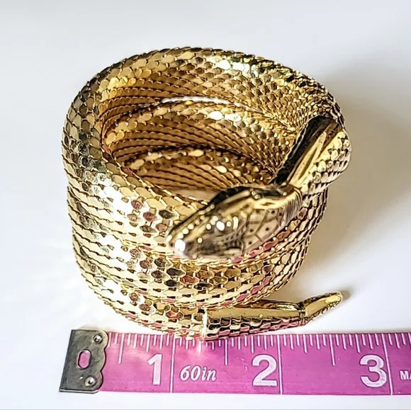 WHITING & DAVIS COILED SNAKE WRAP BRACELET - Picture 6 of 9